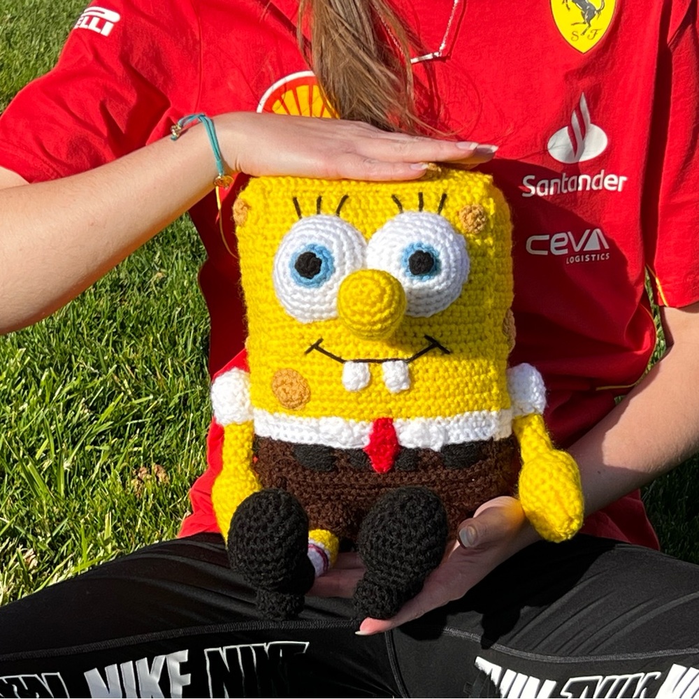 Hand Crocheted SpongeBob SquarePants Stuffed Animal Plushie! - Picture 5 of 17